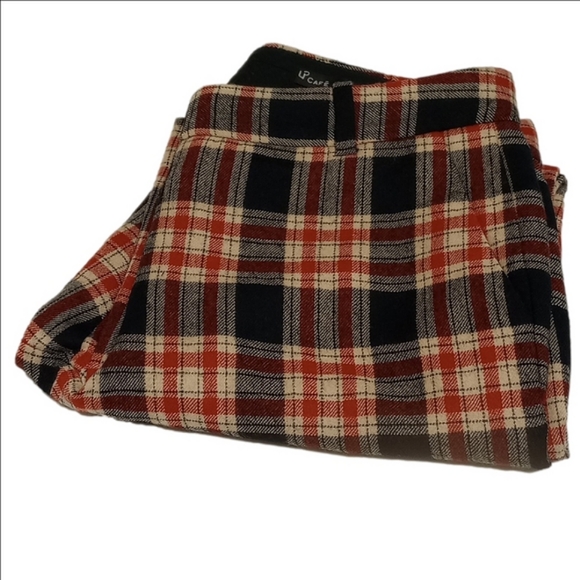 J.CREW CAFE CAPRI RED & BLACK PLAID WOOL CROPPED PANTS - Picture 8 of 9